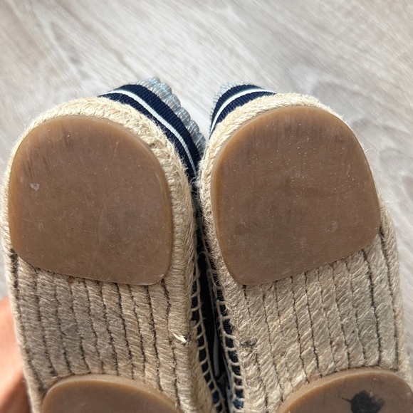 Fendi Striped Navy and White Espadrilles - Picture 6 of 10